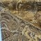 1 Yard Chocolate Teal Paisley Chenille Upholstery Fabric 57 Inches Wide